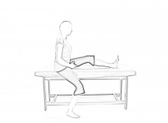 Single Leg Hamstring Stretch with bed-1
