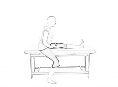 Single Leg Hamstring Stretch with bed-2