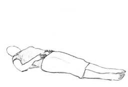 Supine Glute Stretch 1