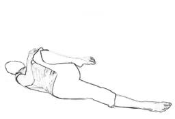 Supine Glute Stretch 2