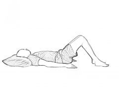 Supine Lumbar Flexion-1 | Stretches