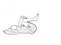 Supine Lumbar Flexion-2 | Back Stretches