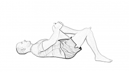 Leg Stretching Exercises in the Supine Position Stock Image - Image of  preventive, physio: 230860681