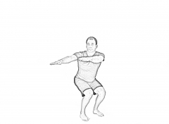 Squat and trunk rotation-2